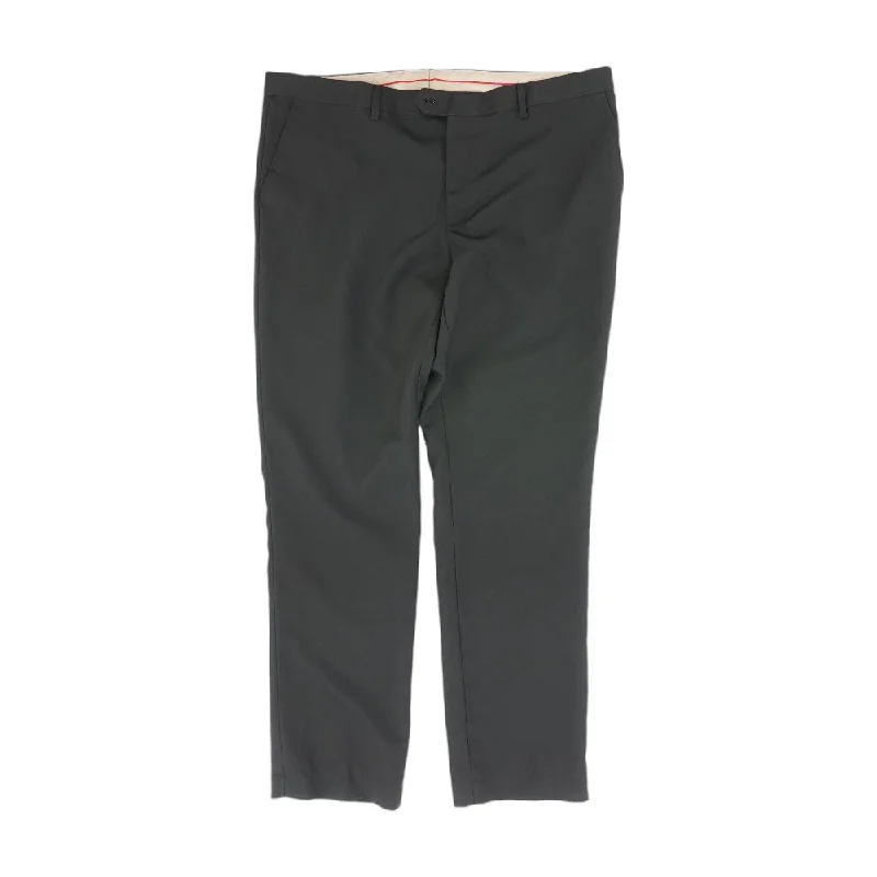 Men's Patterned Pants with Animal PrintsBlack Solid Five Pocket Pants