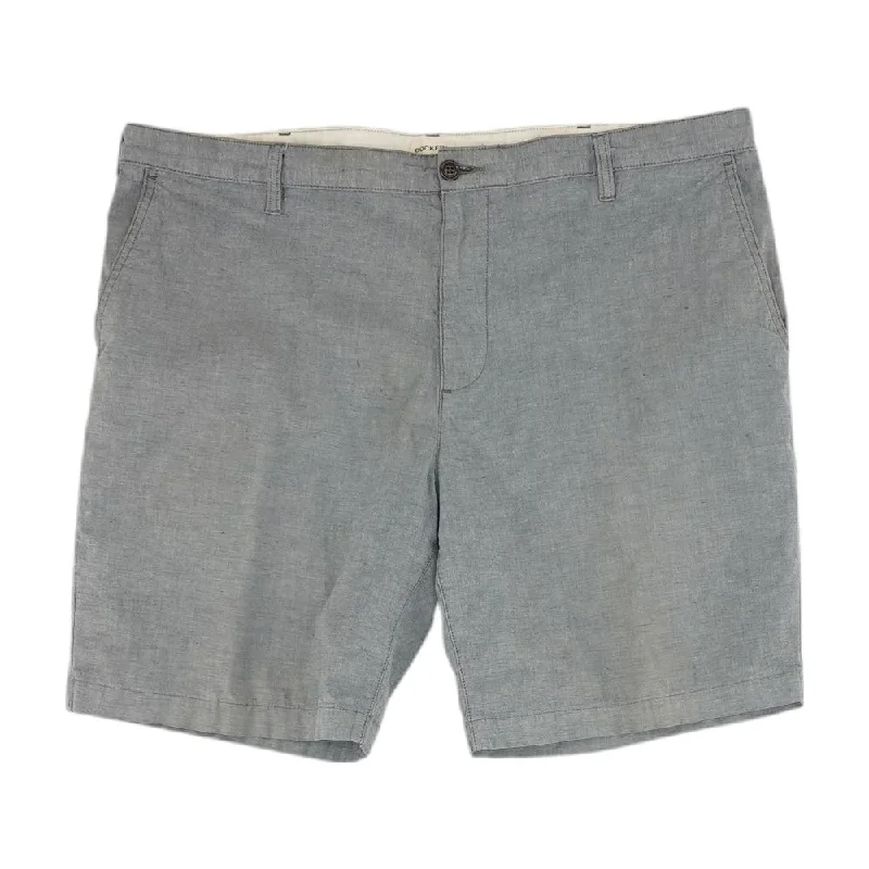 Men's Button-Fly Pants for a Traditional TouchBlue Solid Chino Shorts