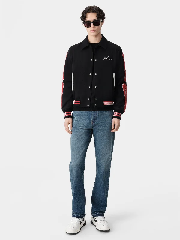 Men's Coats with Convertible CollarsBONES JACKET - Black Red