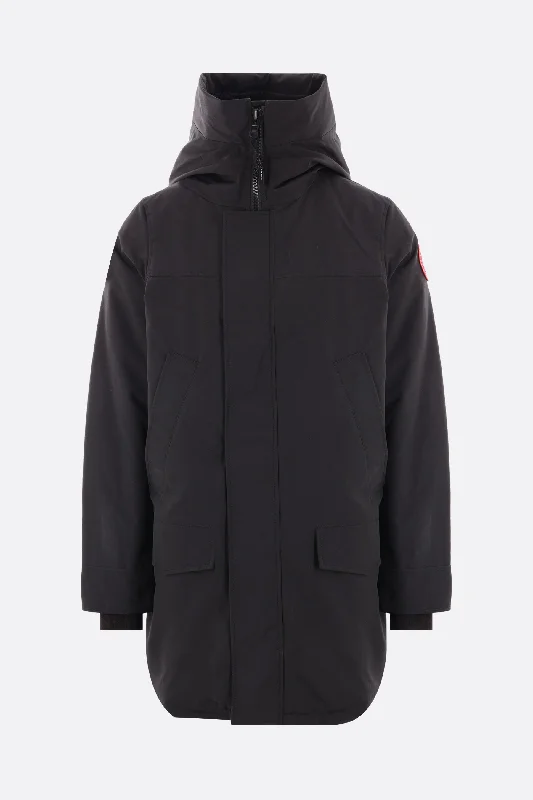 Men's Coats with Fur TrimLangford technical fabric down-padded parka
