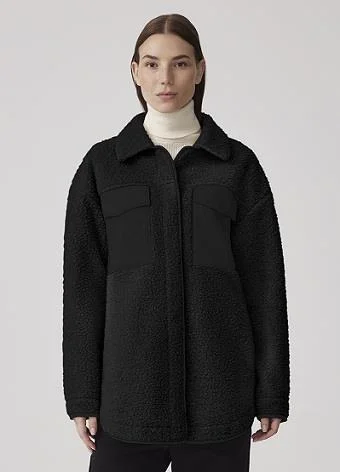 Men's Coats for Skinny MenCanada Goose Simcoe Shirt Jacket High Pile Fleece