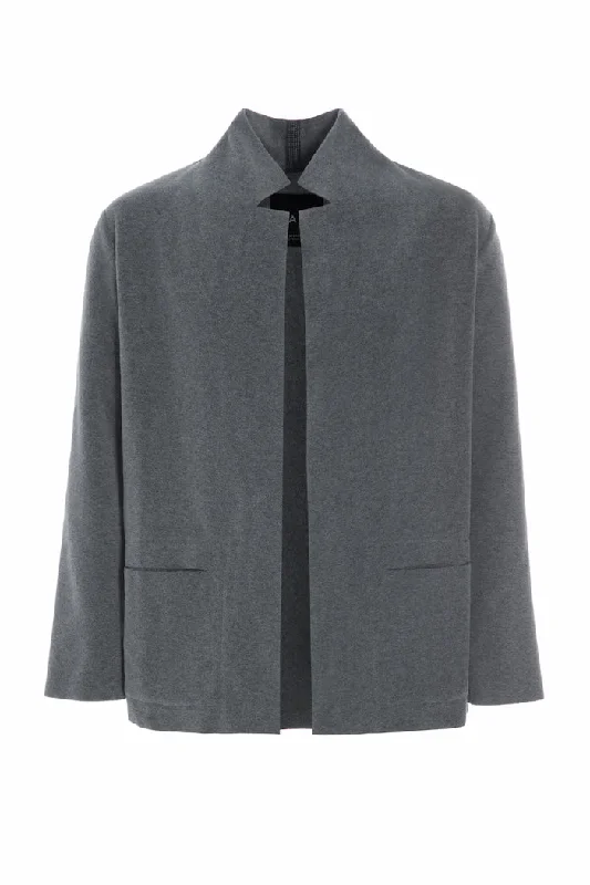 Men's Coats with Water-Repellent FabricCARDIGAN - 1001C - GREY