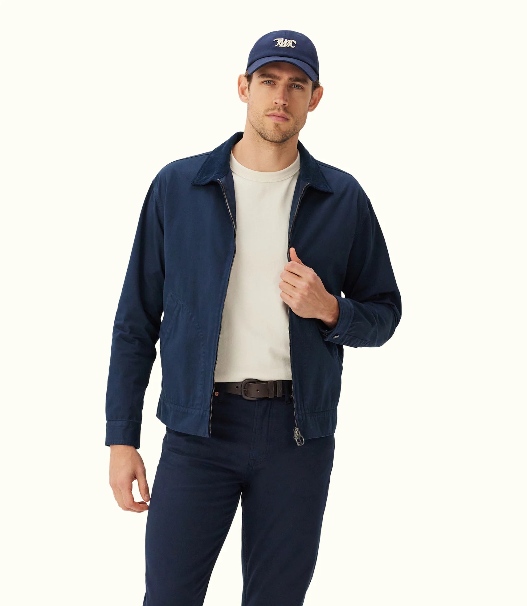 Men's Coats with Snap ButtonsR.M.Williams - Carpenter Jacket - Navy