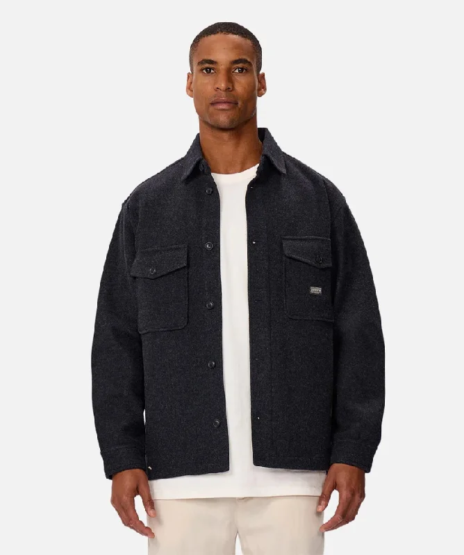 Men's Coats with LiningIndustrie - The New Coleman Jacket - Dark Navy Melange