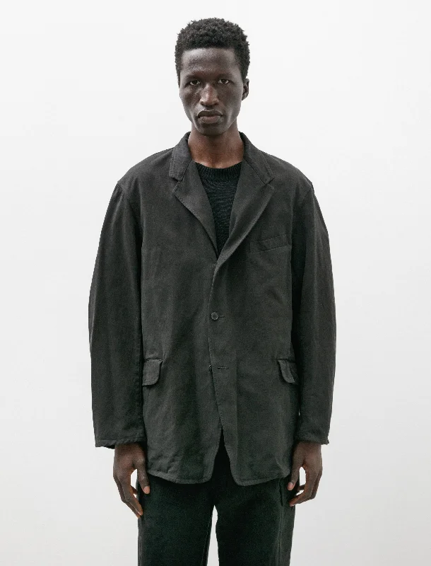 Lightweight Men's WindbreakersGarment Dyed Jacket Black