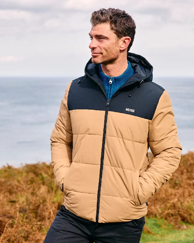Essential Men's Puffer JacketsDune - Mens Padded Jacket - Brown