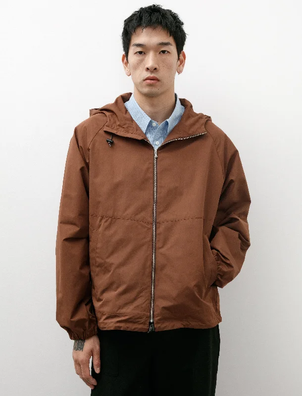 Men's Coats for Dressy OccasionsHooded Blouson Brown