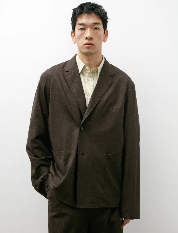 Men's Coats for WorkStretch Wool Jacket Brown