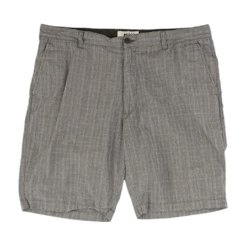 Men's Patterned Pants with StripesGray Plaid Chino Shorts