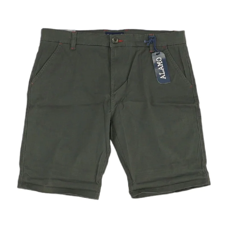 Men's Pants with Cargo PocketsGray Solid Chino Shorts