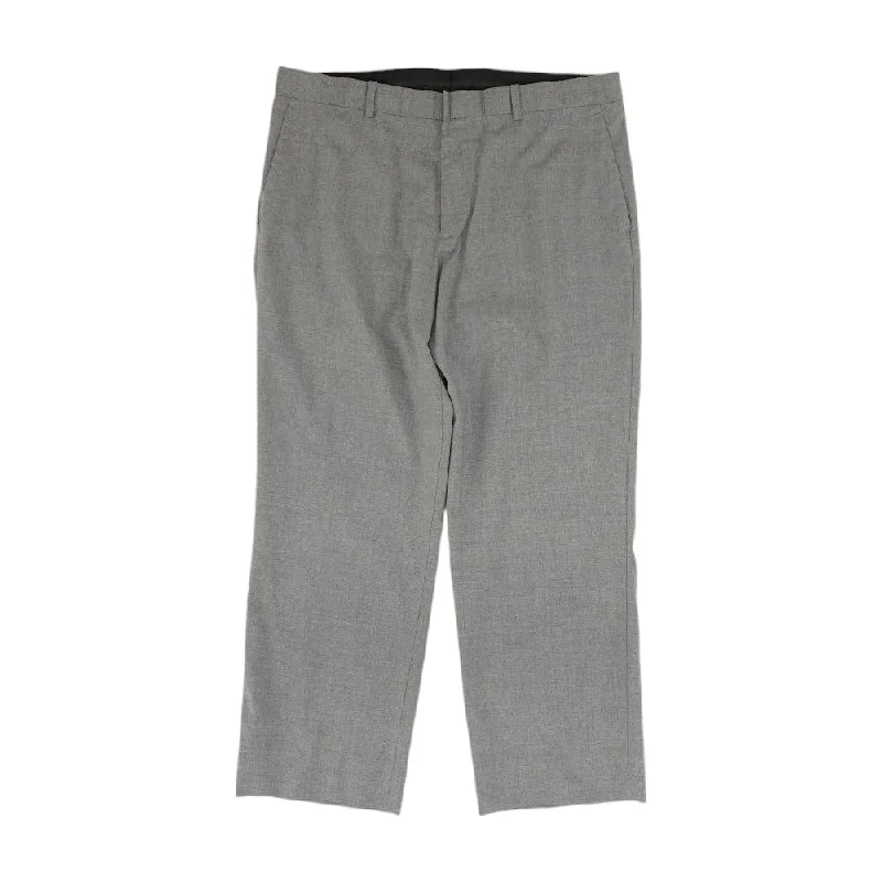 Men's Formal Trousers for BusinessGray Solid Dress Pants