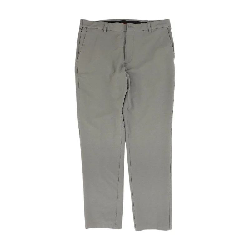 Men's Patterned Pants with Camouflage PrintsGray Solid Five Pocket Pants