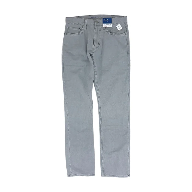 Men's Dress Pants for Special EventsGray Solid Jeans