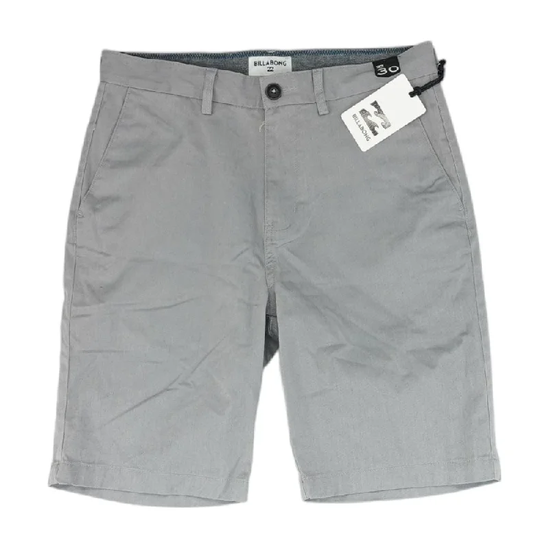 Men's Pants with UV ProtectionGray Solid Khaki Shorts