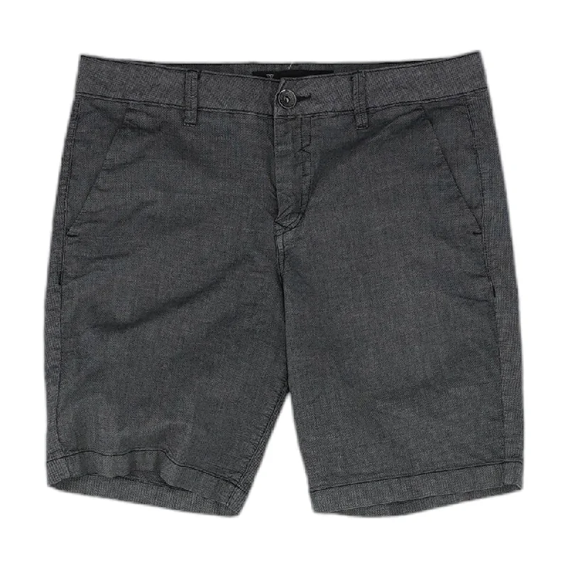 Men's Pants with Stain-Resistant TreatmentGray Solid Shorts