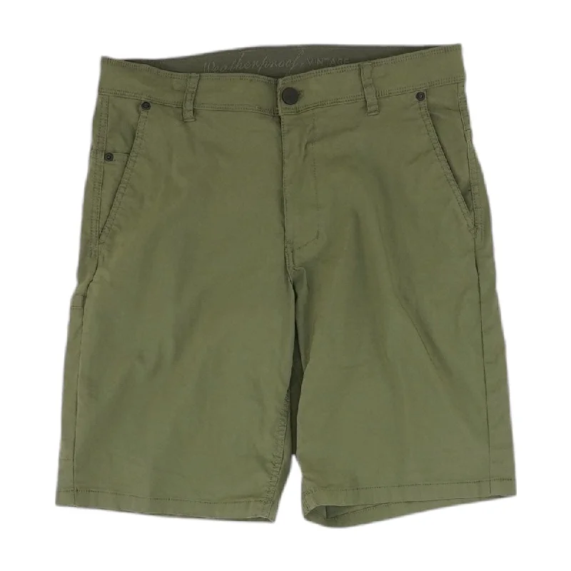 Men's Drawstring Pants for AdjustabilityGreen Solid Chino Shorts