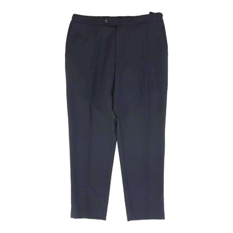 Men's Pants with Contrast StitchingIndigo Solid Dress Pants