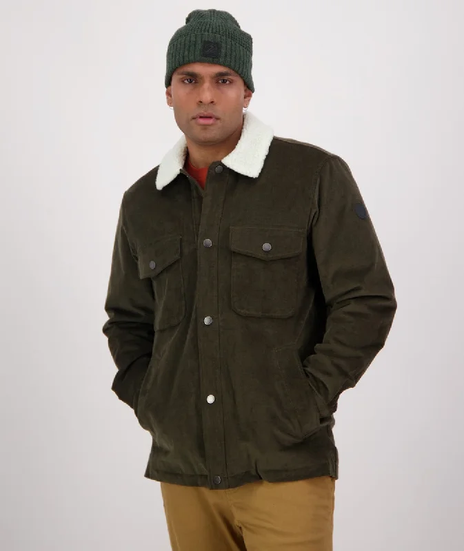 Fashionable Men's Denim JacketsKaituna Corduroy Jacket - Olive