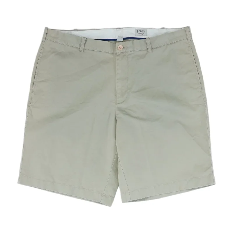 Men's Pants with Elastic CuffsKhaki Solid Chino Shorts