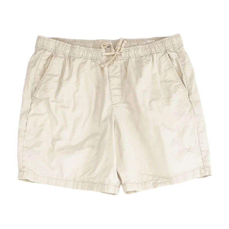 Men's Pants with Zippered PocketsKhaki Solid Khaki Shorts