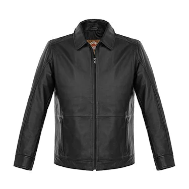 Lightweight Men's WindbreakersL00497 - Frankfurt - Men's Lamb Leather Insulated Jacket