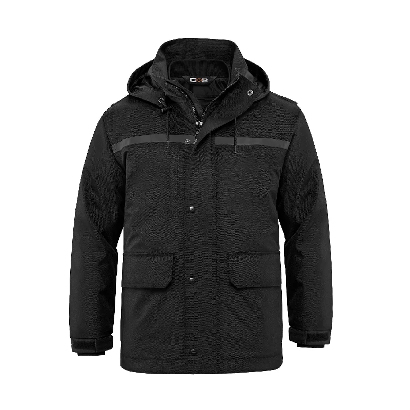 Men's Coats with Removable LiningsL01120 - Pinnacle - Heavy Duty 3 in 1 Parka w/ Detachable Hood