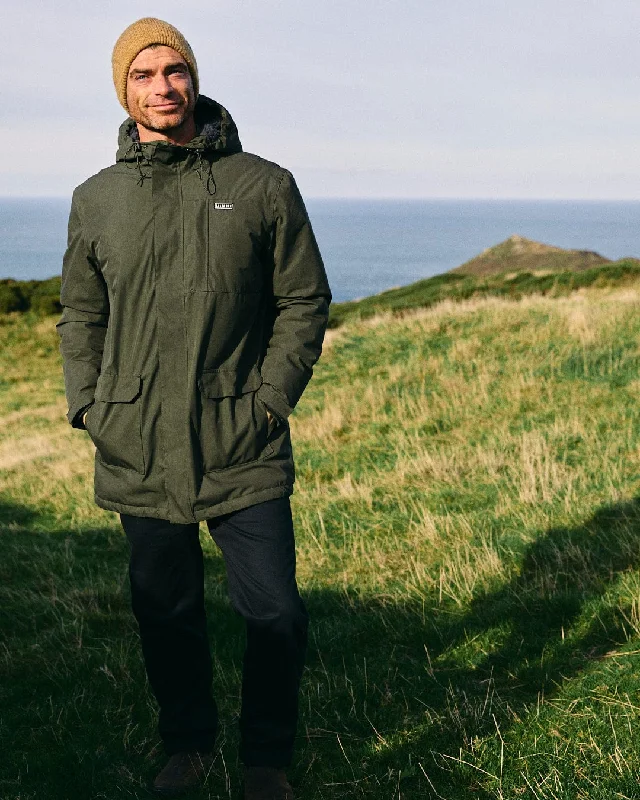 Affordable Men's Winter CoatsLinden - Mens Water Resistant Coat - Green