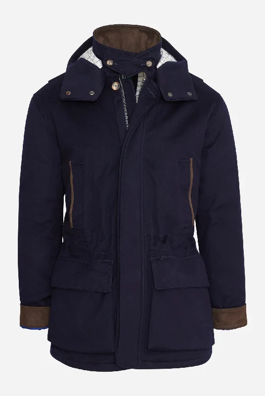 Elegant Men's Wool CoatsStorm System Wool Ralph Coat in Navy