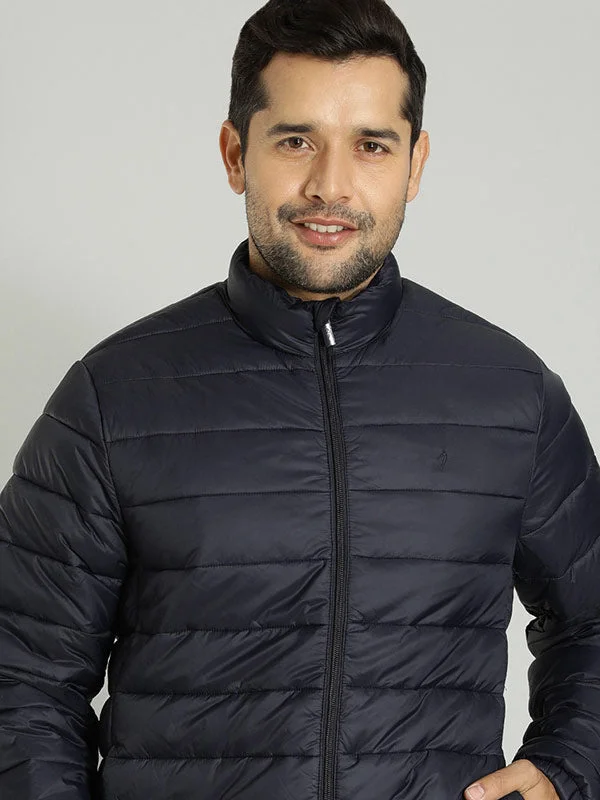 Men's Coats with Ripstop FabricMen Solid Full Sleeve Puffer Jacket