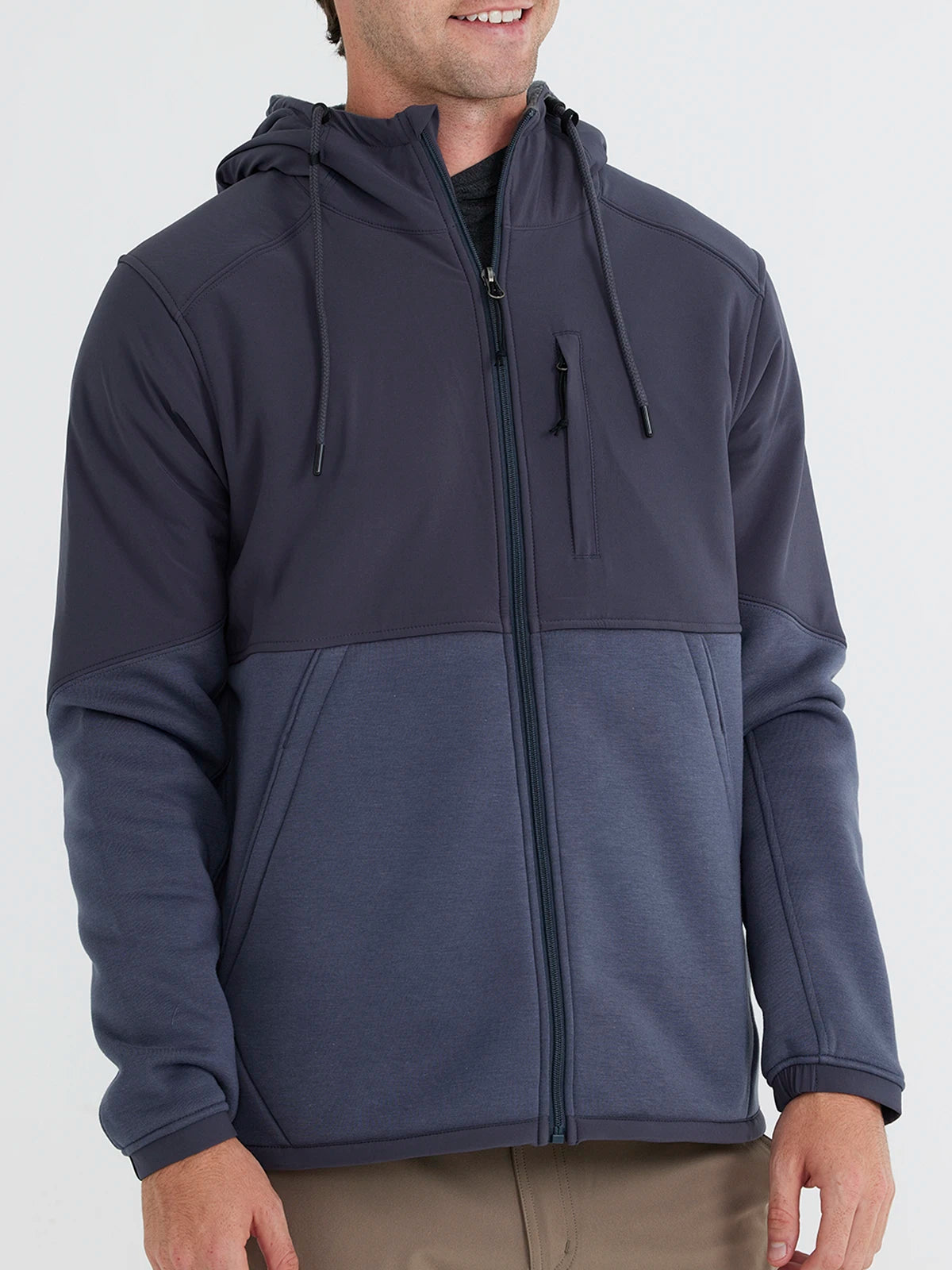 Unique Men's Flight JacketsBamboo Sherpa-Lined Elements Jacket - Iron Grey