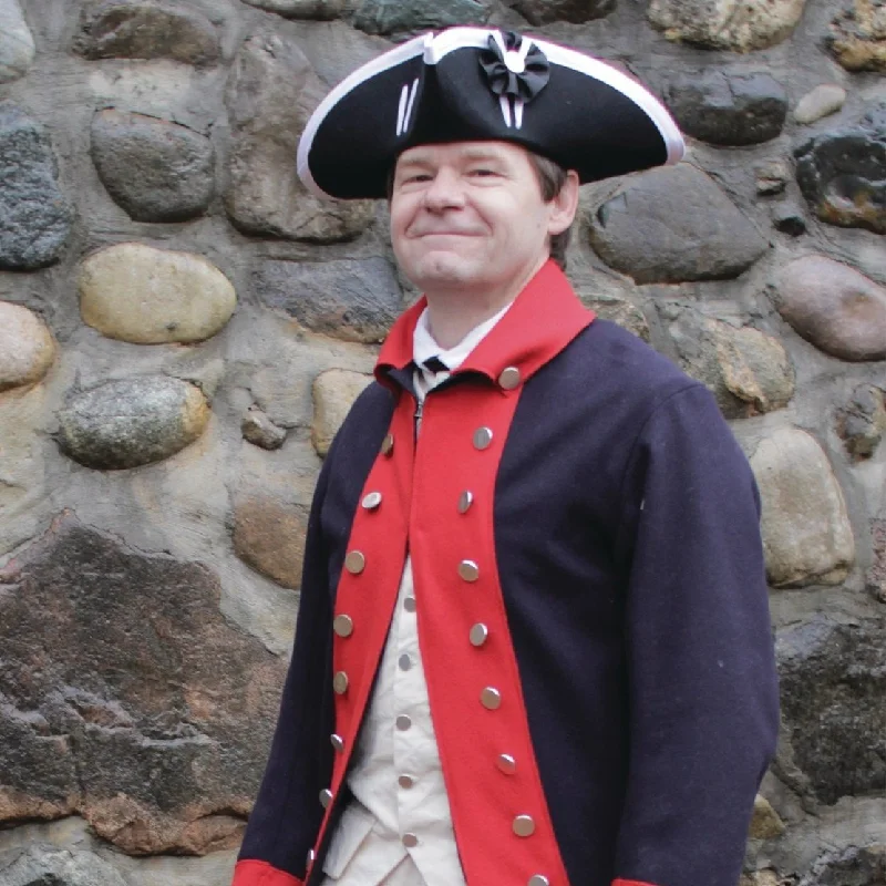 Men's Coats with Velcro ClosuresMens Costume Rev War Coat