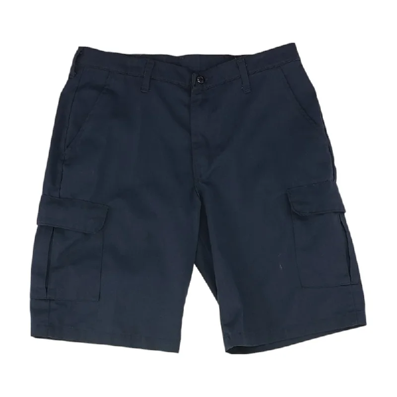 Casual Men's ChinosNavy Solid Cargo Shorts
