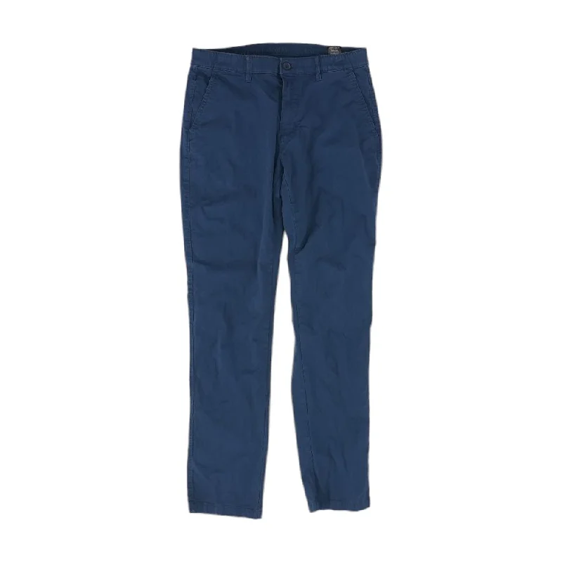 Layered Men's OverallsNavy Solid Chino Pants