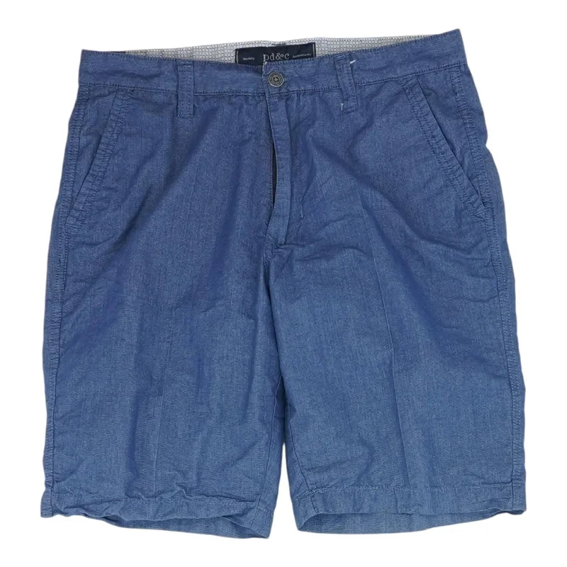 Men's Velcro-Closure Pants for ConvenienceNavy Solid Shorts