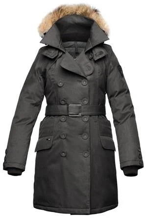 Men's Coats with Flannel LiningNobis Tula Parka, Non-Magnet closure, Ladies
