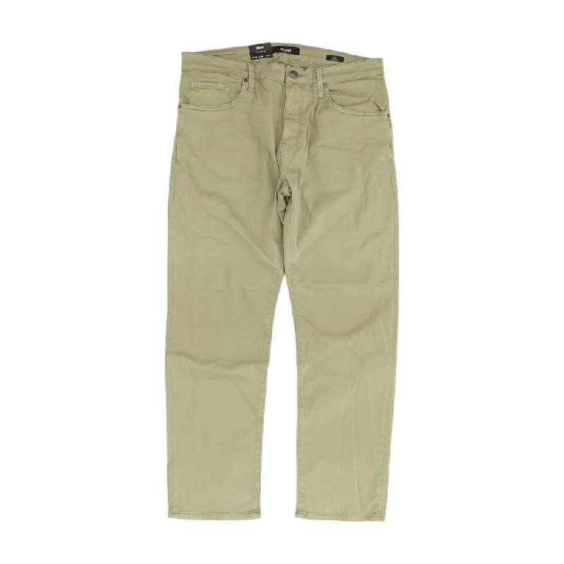 Men's Pants with Graphic PrintsOlive Solid Jeans