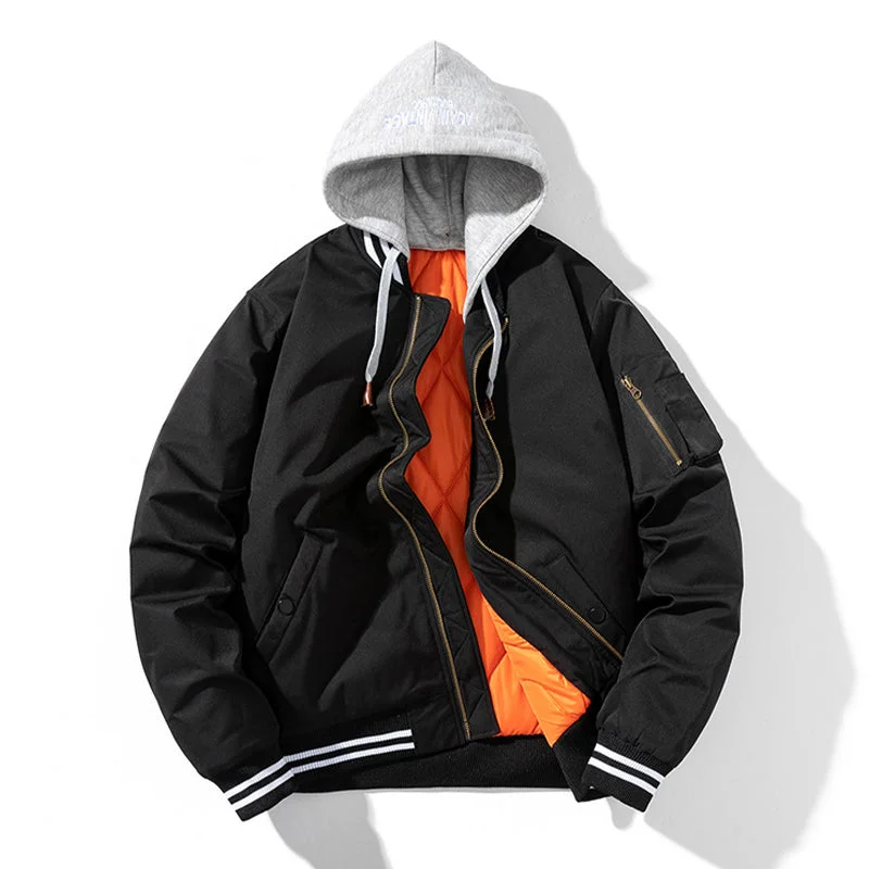 Men's Coats with Relaxed Fits#OP-22001# 潮品秋冬外套 加棉