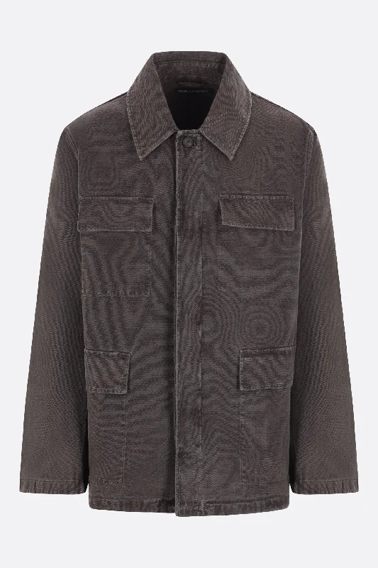 Men's Coats with Patchwork Designscanvas Uniform jacket