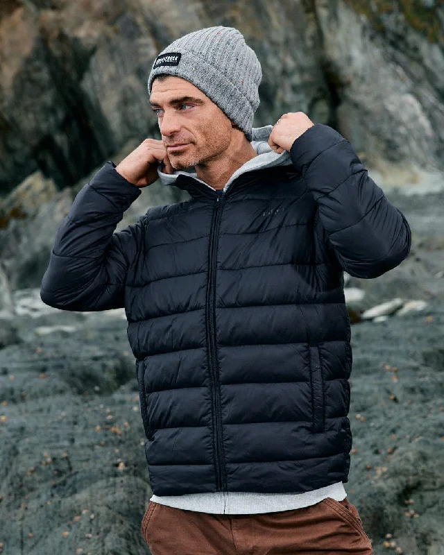 Stylish Men's Biker JacketsResin - Mens Recycled Padded Jacket - Black