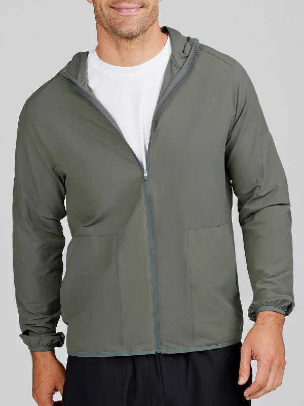 Men's Coats with Inner PocketsSwift Lightweight Hooded Windbreaker Jacket