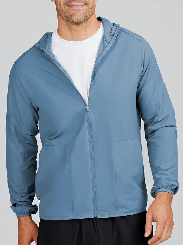 Men's Coats with Wind-Resistant FabricSwift Lightweight Hooded Windbreaker Jacket