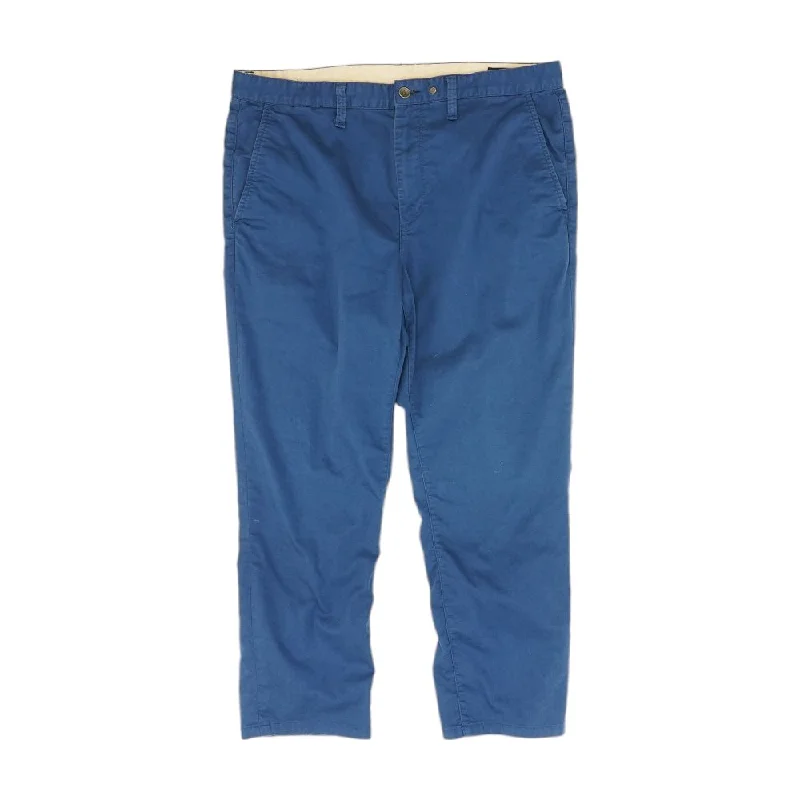 Men's Pants with Wrinkle-Resistant FabricTeal Solid Chino Pants
