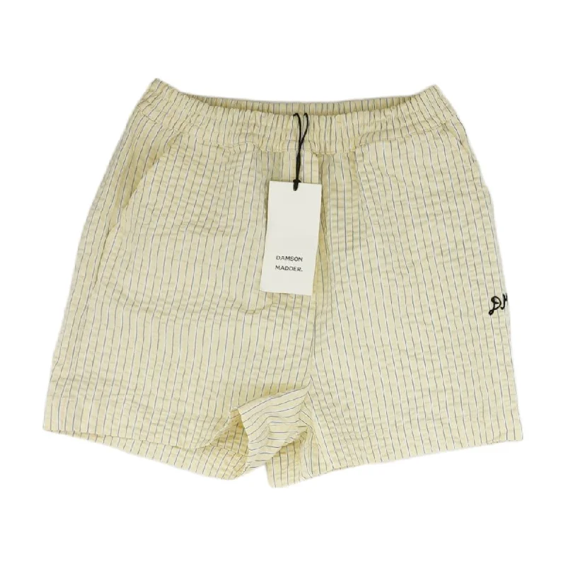 Men's Dress Pants for Special OccasionsYellow Striped Shorts