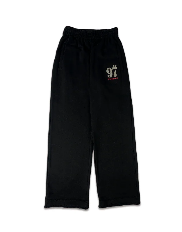 Men's Straight-Leg Jeans for a Classic Fit1997shell Stock Logo Sweatpants(Black)