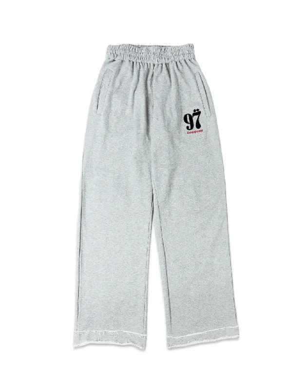 Men's Patterned Pants with Stripes1997shell Stock Logo Sweatpants(Grey)