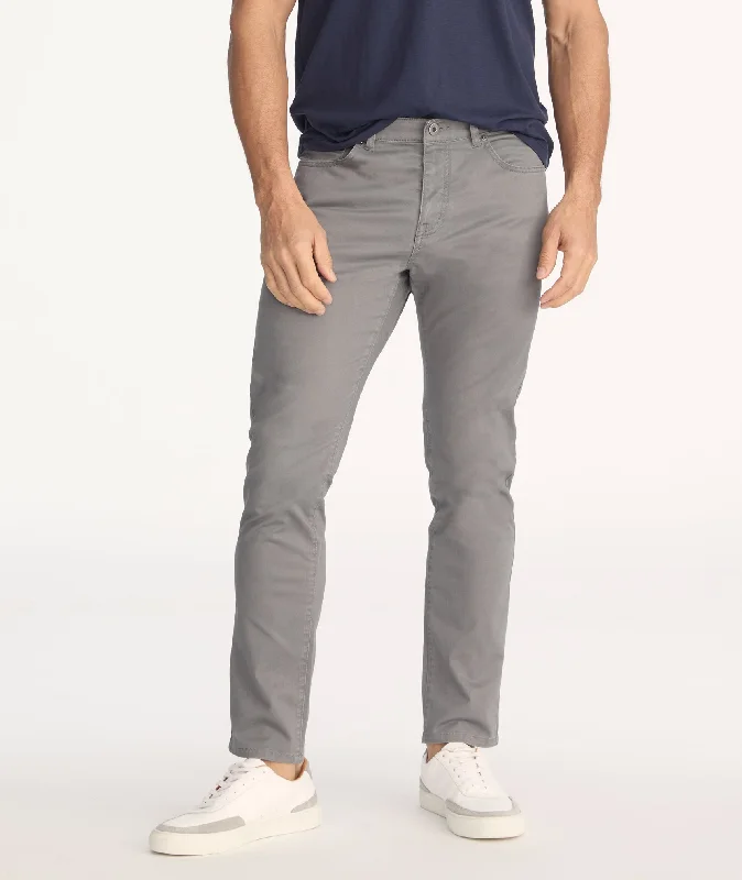 Men's Velcro-Closure Pants for Convenience5-Pocket Chino Pants