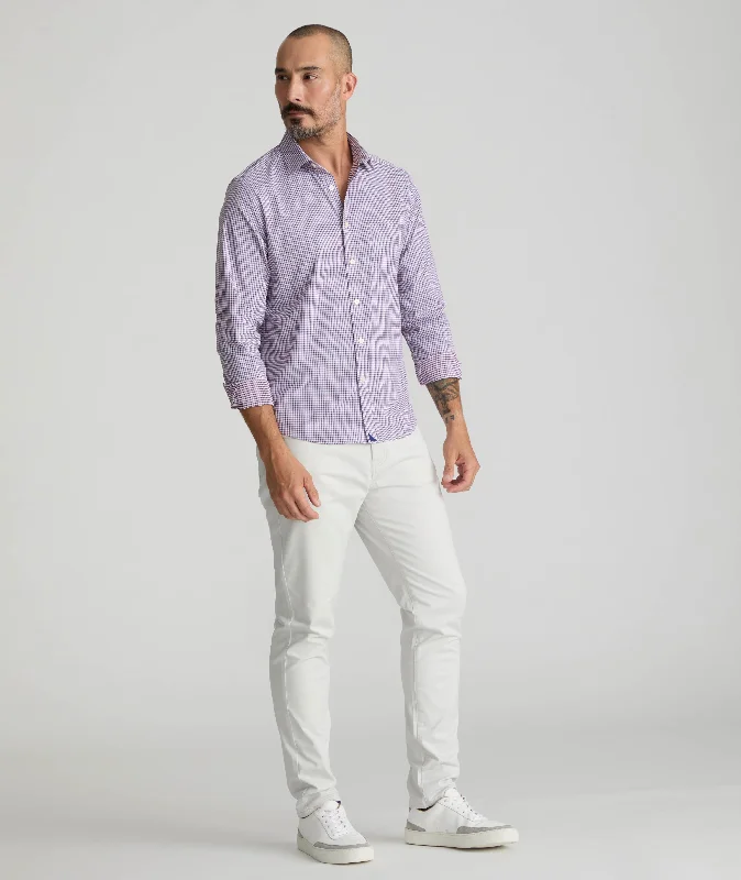 Men's Patterned Pants with Geometric Designs5-Pocket Chino Pants