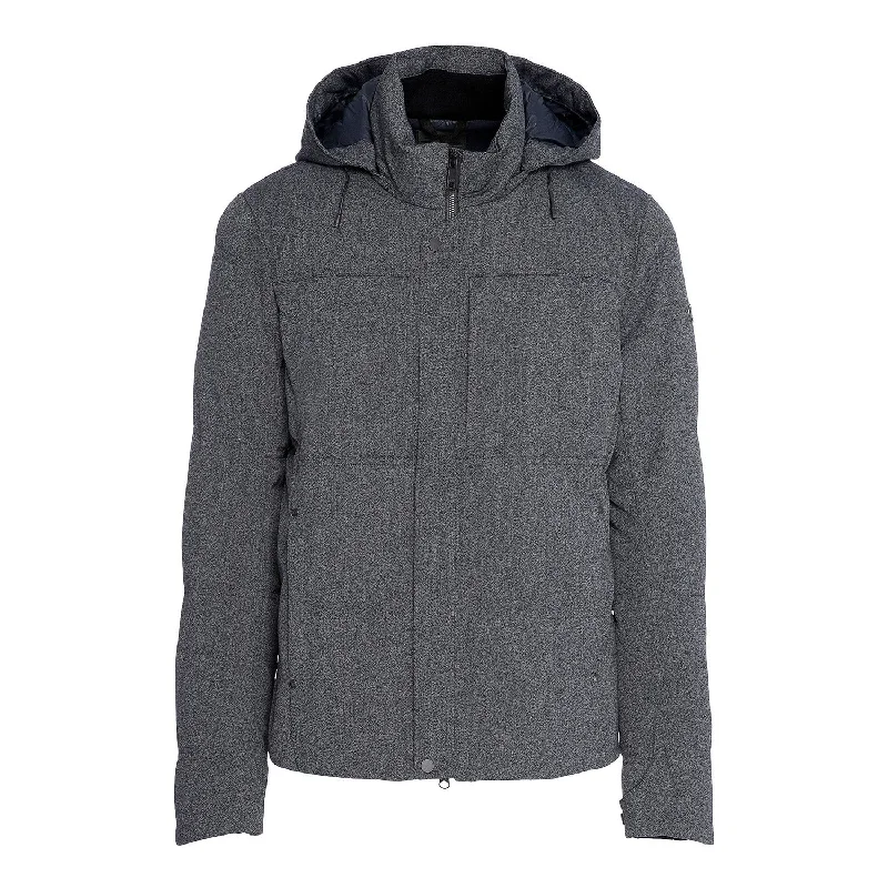 Men's Coats with Embroidered DetailsMen's High Twist Wool Down Jacket|-|Manteau en duvet High Twist Homme