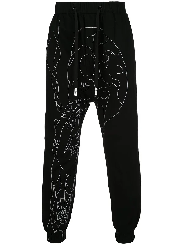 Men's Patterned Pants with Geometric DesignsAVANT WOVEN JOGGER BLACK