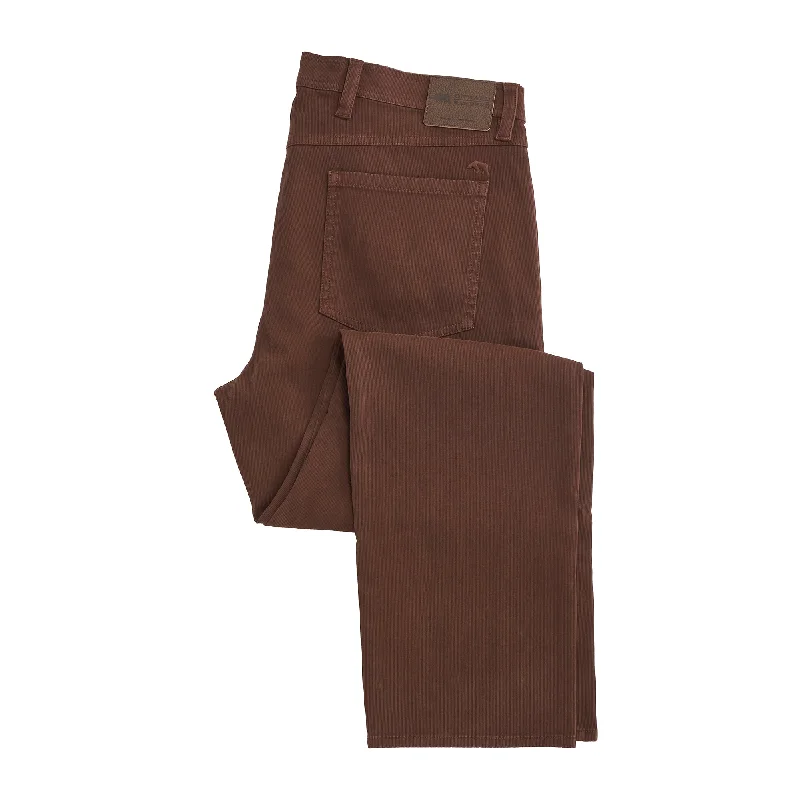 Men's Pants with Patchwork PatternsBedford Five Pocket Pant - Chicory Coffee